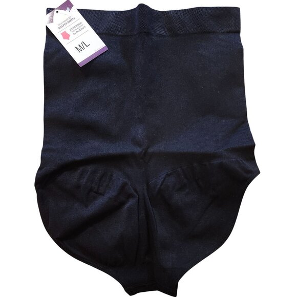 Shapermint Empetua Women's Size M/L High-Waisted Shaper Panty Black Seamless New - Picture 2 of 8